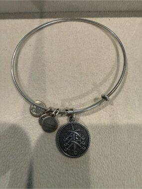 Alex and Ani expandable bracelet with charm
